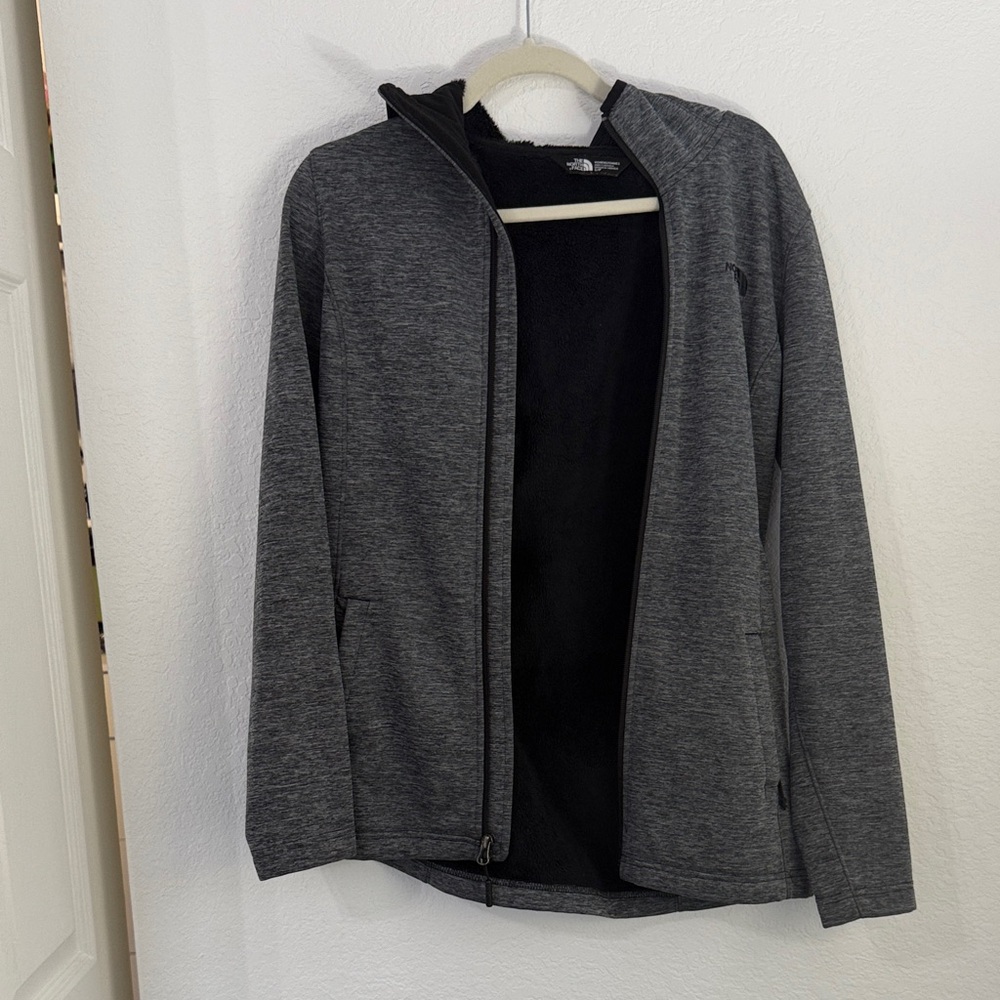 The North Face Women's Heather Gray Zip-Up Jacket